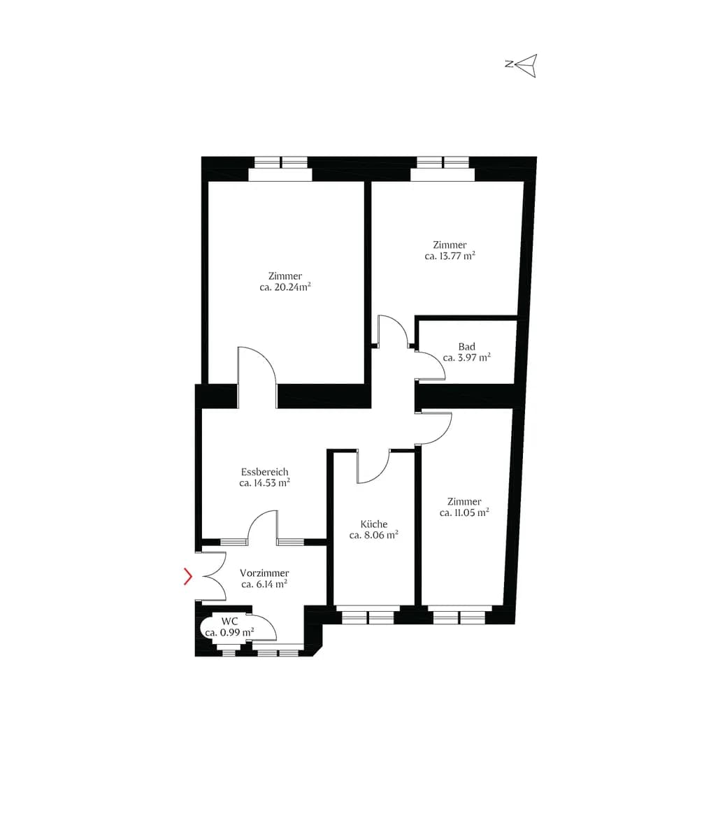 4-Zimmer-Wohnung kaufen in Wien – 79 m², € 560.000 – Bild 10 von 10