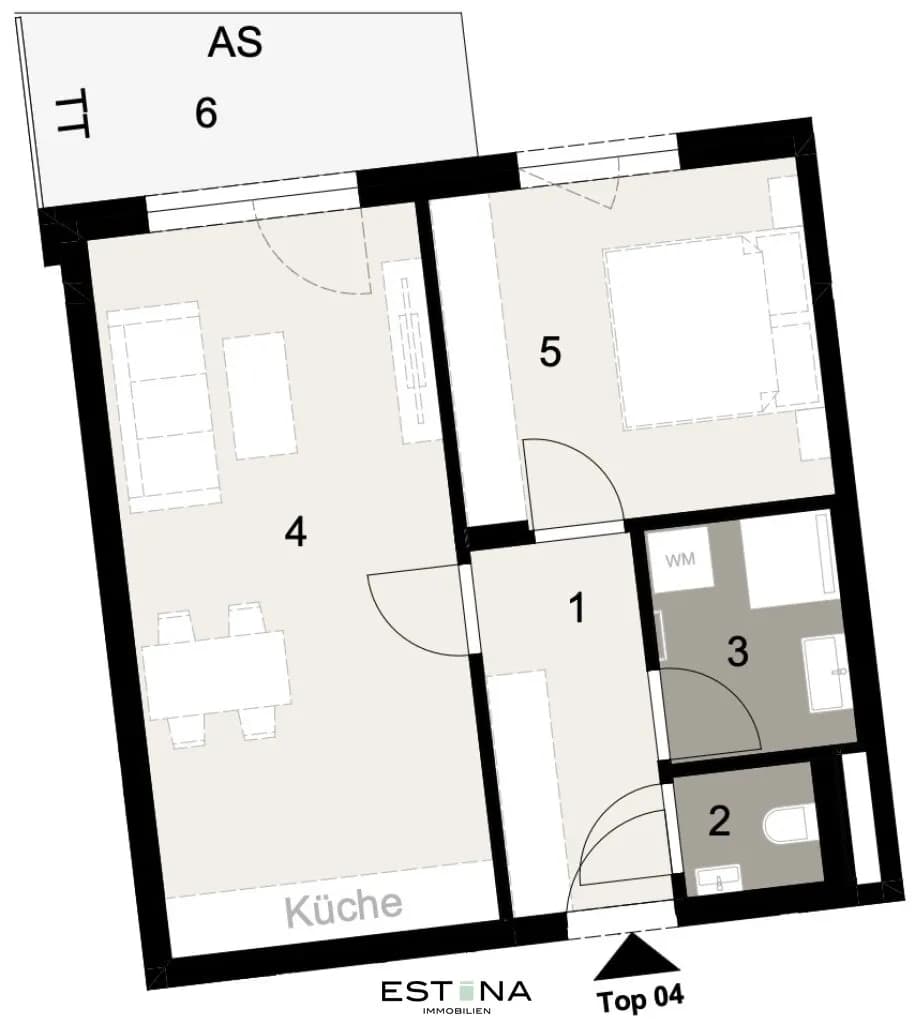 2-Zimmer-Wohnung kaufen in Wien – 47,3 m², € 279.000 – Bild 9 von 9