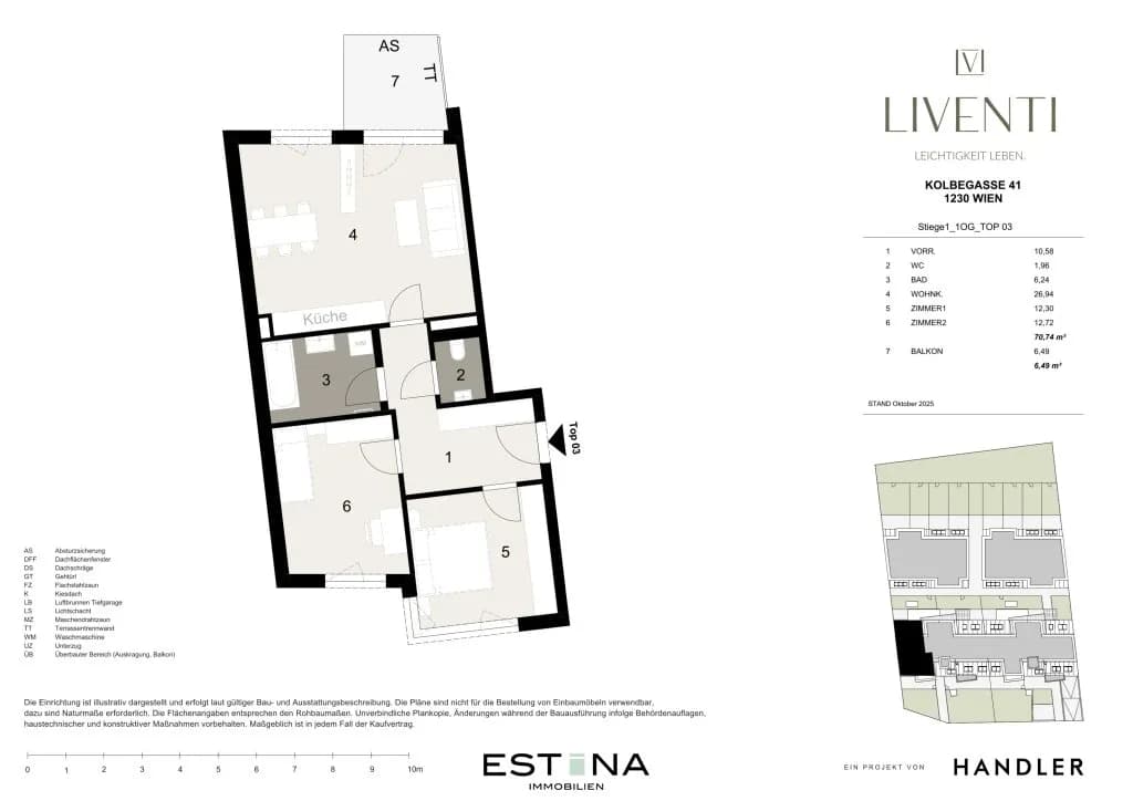 3-Zimmer-Wohnung kaufen in Wien – 70,73 m², € 429.000 – Bild 7 von 8