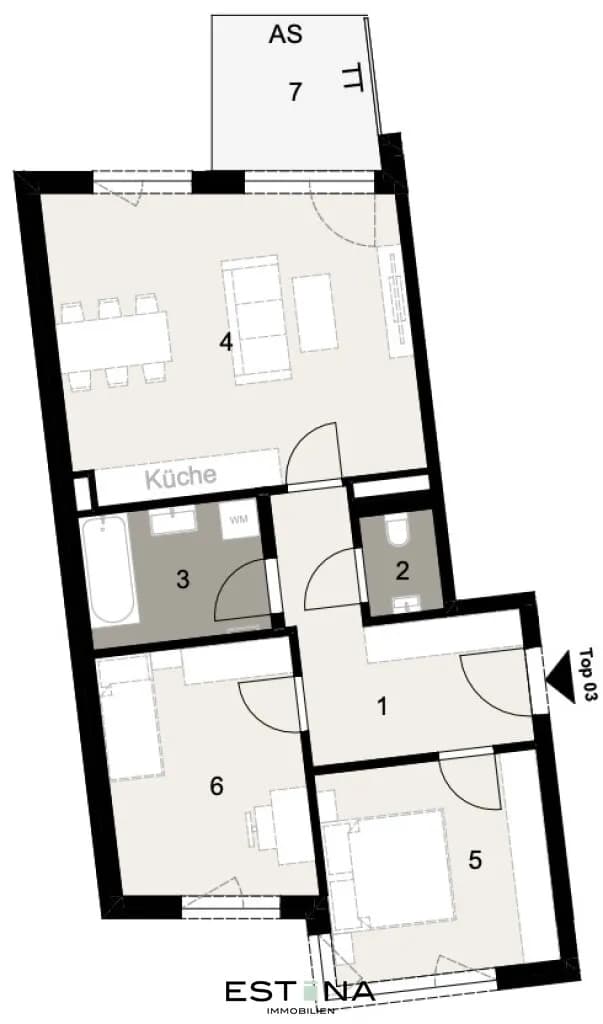 3-Zimmer-Wohnung kaufen in Wien – 70,73 m², € 429.000 – Bild 8 von 8