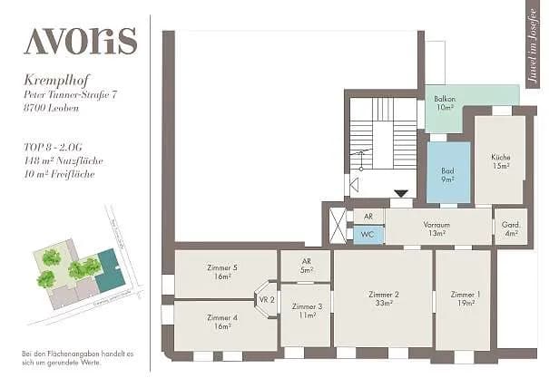 5-Zimmer-Wohnung mieten in Leoben – 147 m², € 1.450 – Bild 8 von 8