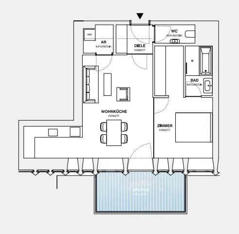 2-Zimmer-Wohnung mieten in Wien – 54,59 m², € 1.395 – Bild 10 von 11