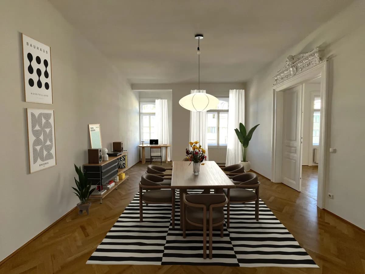 3-Zimmer-Wohnung mieten in Wien – 137,35 m², € 2.295