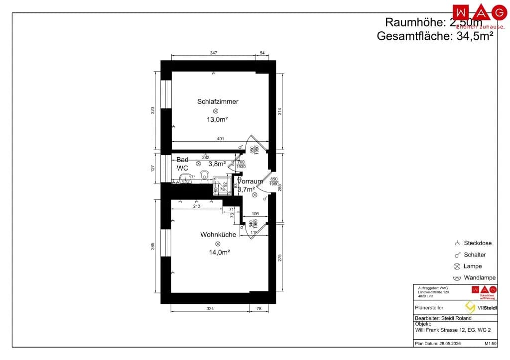 1-Zimmer-Wohnung mieten in Steyr – 35,5 m², € 323 – Bild 21 von 21