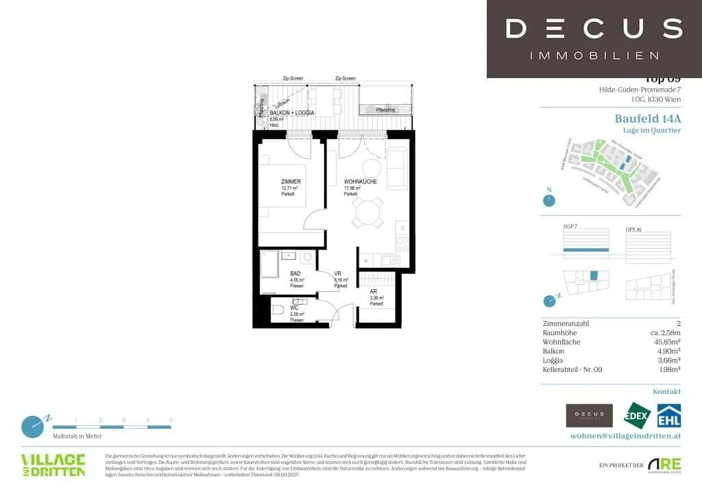 2-Zimmer-Wohnung kaufen in Wien – 45,85 m², € 370.000 – Bild 10 von 10