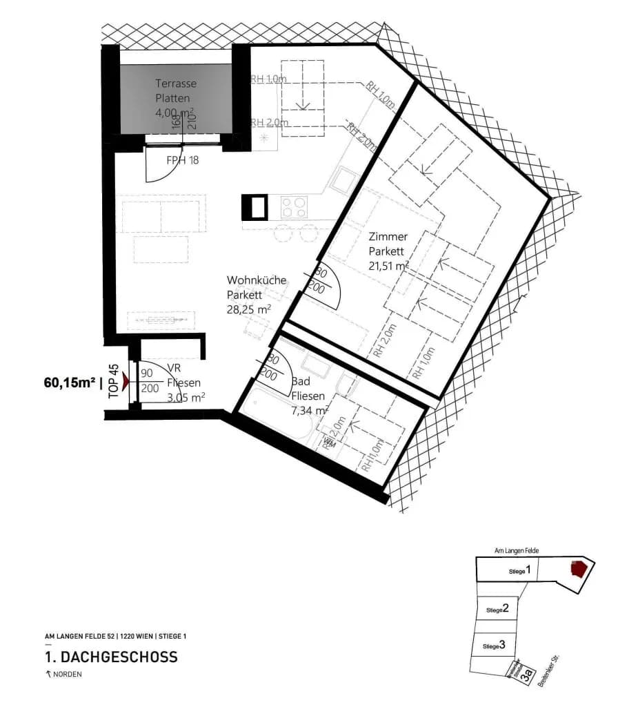 2-Zimmer-Wohnung mieten in Wien – 60,15 m², € 1.029 – Bild 28 von 28