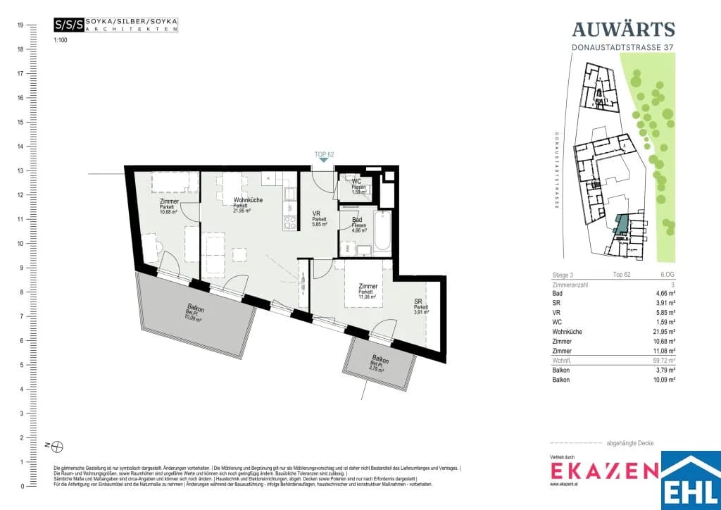 3-Zimmer-Wohnung mieten in Wien – 59,72 m², € 1.755 – Bild 20 von 20