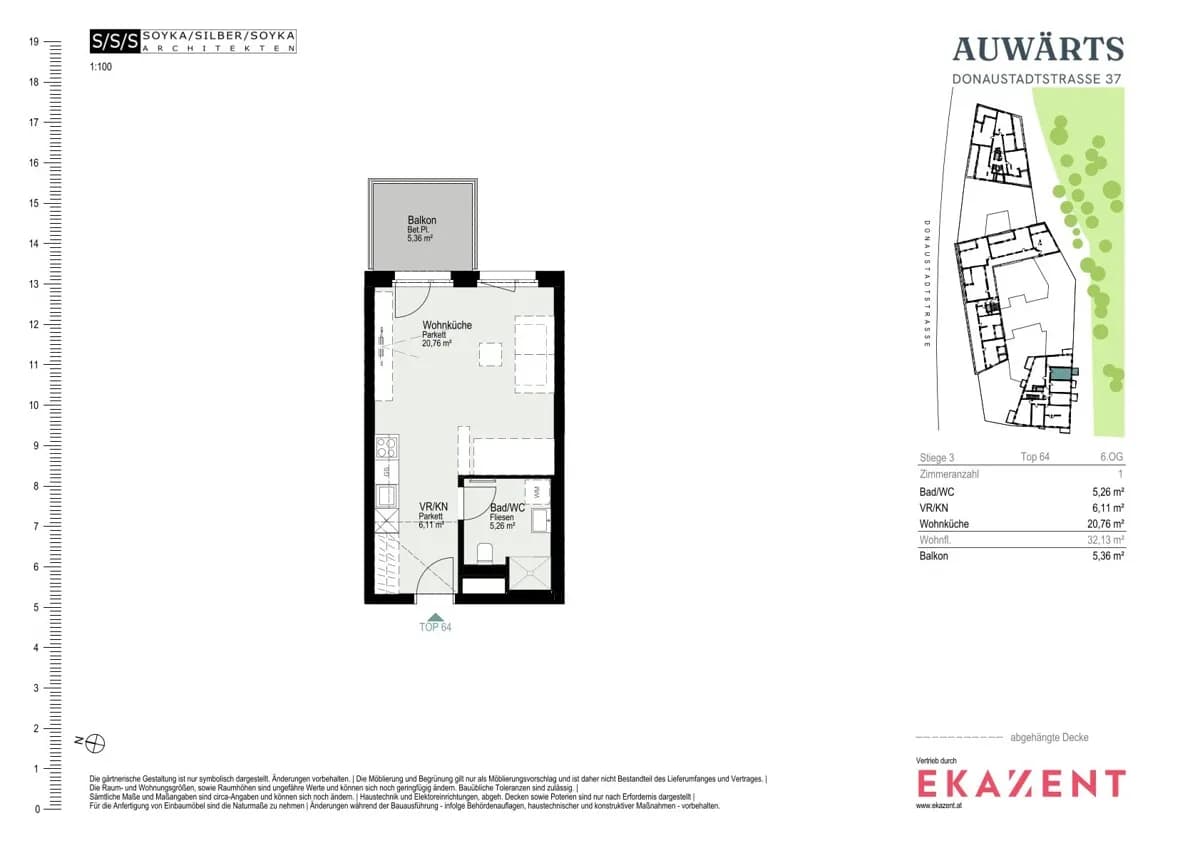 1-Zimmer-Wohnung mieten in Wien – 33,08 m², € 1.010 – Bild 8 von 8