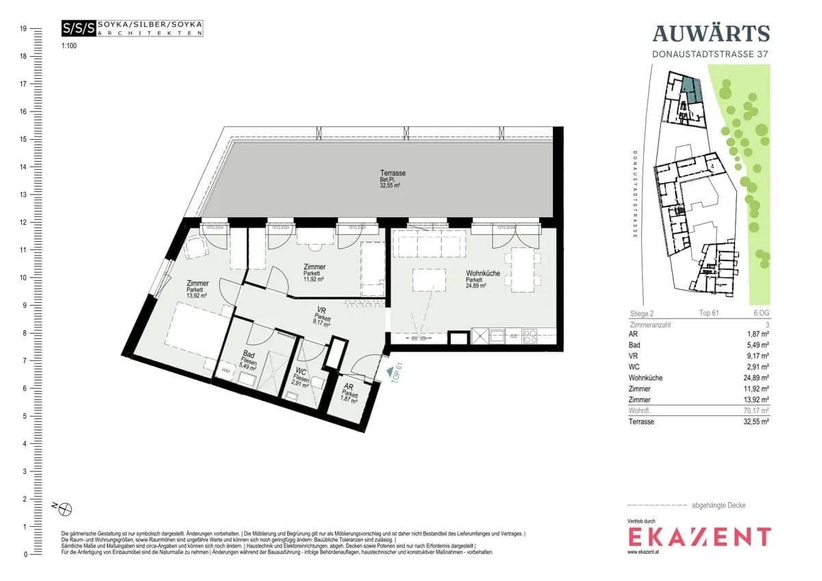 3-Zimmer-Wohnung mieten in Wien – 70,2 m², € 2.167 – Bild 8 von 8