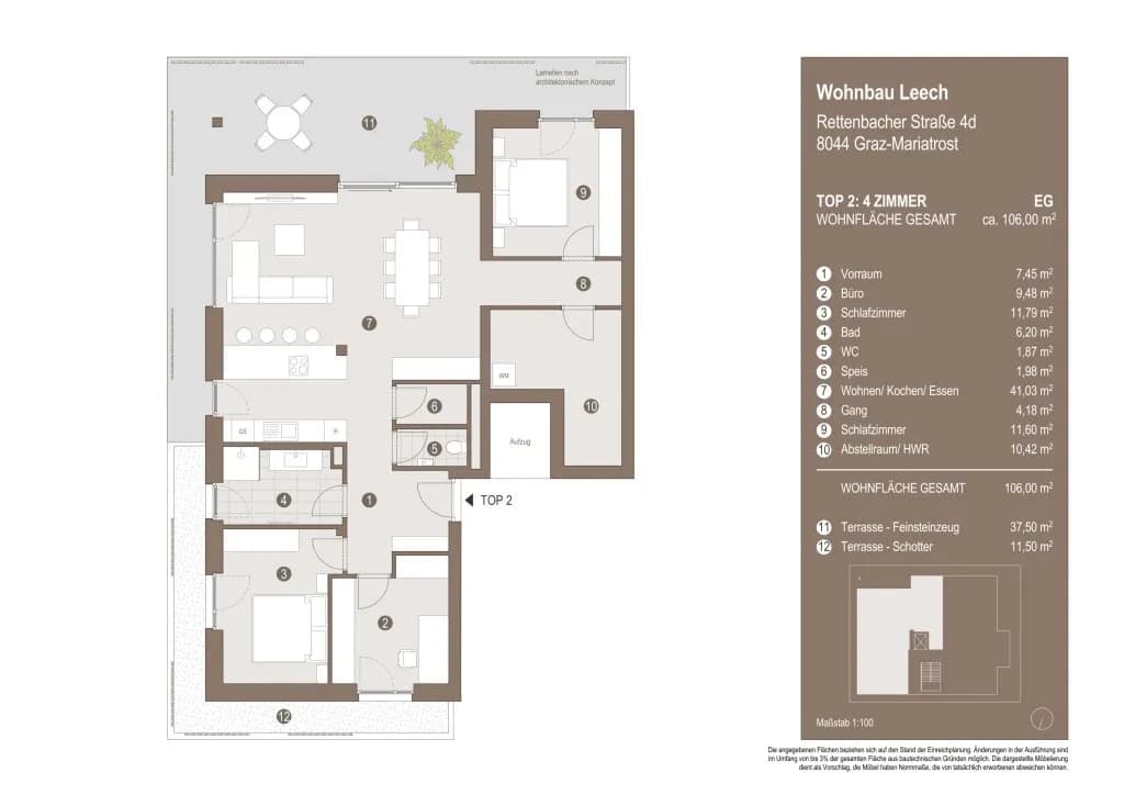 4-Zimmer-Wohnung kaufen in Graz – 103,36 m², € 779.100 – Bild 13 von 14