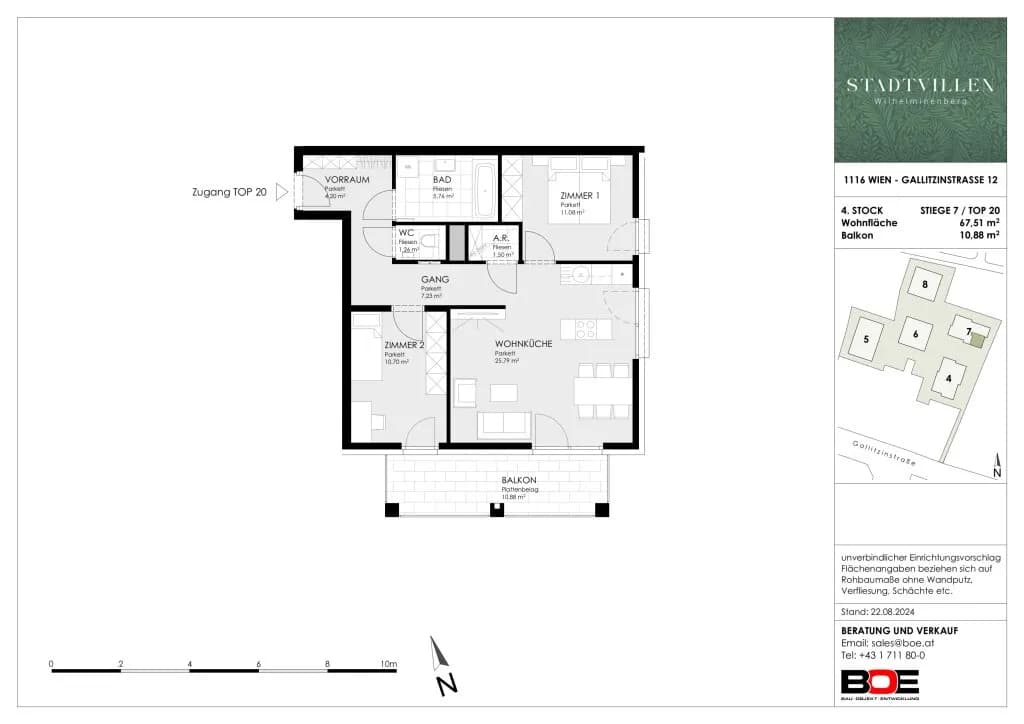 3-Zimmer-Wohnung kaufen in Wien – 67,51 m², € 641.300 – Bild 11 von 12