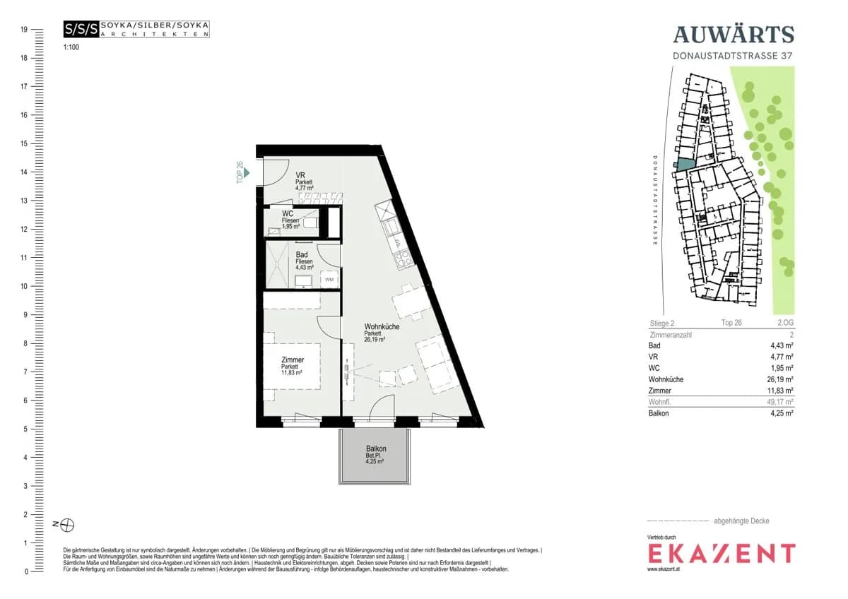2-Zimmer-Wohnung mieten in Wien – 49,17 m², € 1.195 – Bild 8 von 8
