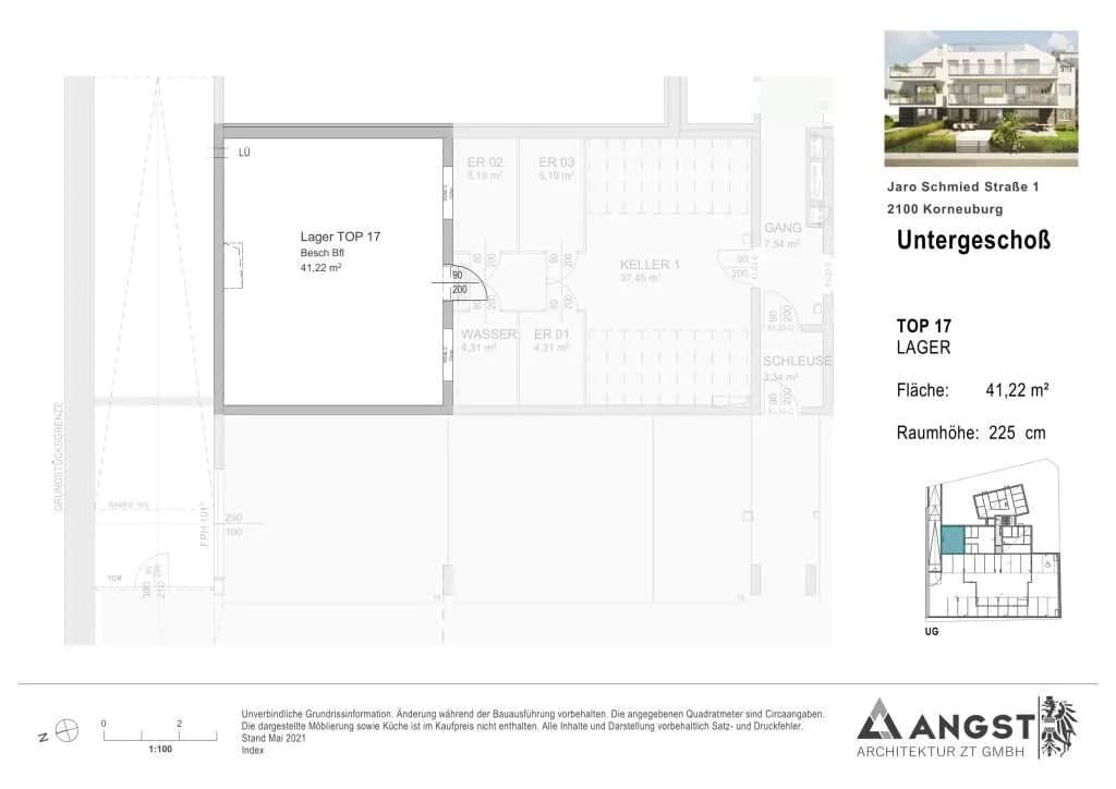 1-Zimmer-Gewerbeimmobilie kaufen in Korneuburg – 41 m², € 79.000 – Bild 8 von 8