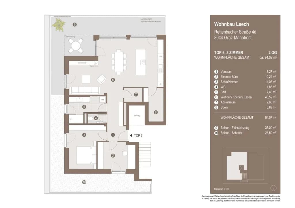 3-Zimmer-Wohnung kaufen in Graz – 96,26 m², € 696.118 – Bild 13 von 13