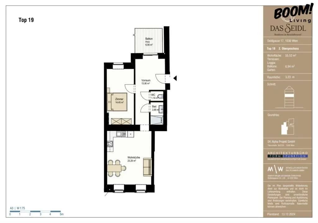 2-Zimmer-Wohnung kaufen in Wien – 55,52 m², € 377.500 – Bild 15 von 15