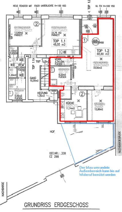 2-Zimmer-Wohnung mieten in Neunkirchen – 69 m², € 805 – Bild 6 von 6