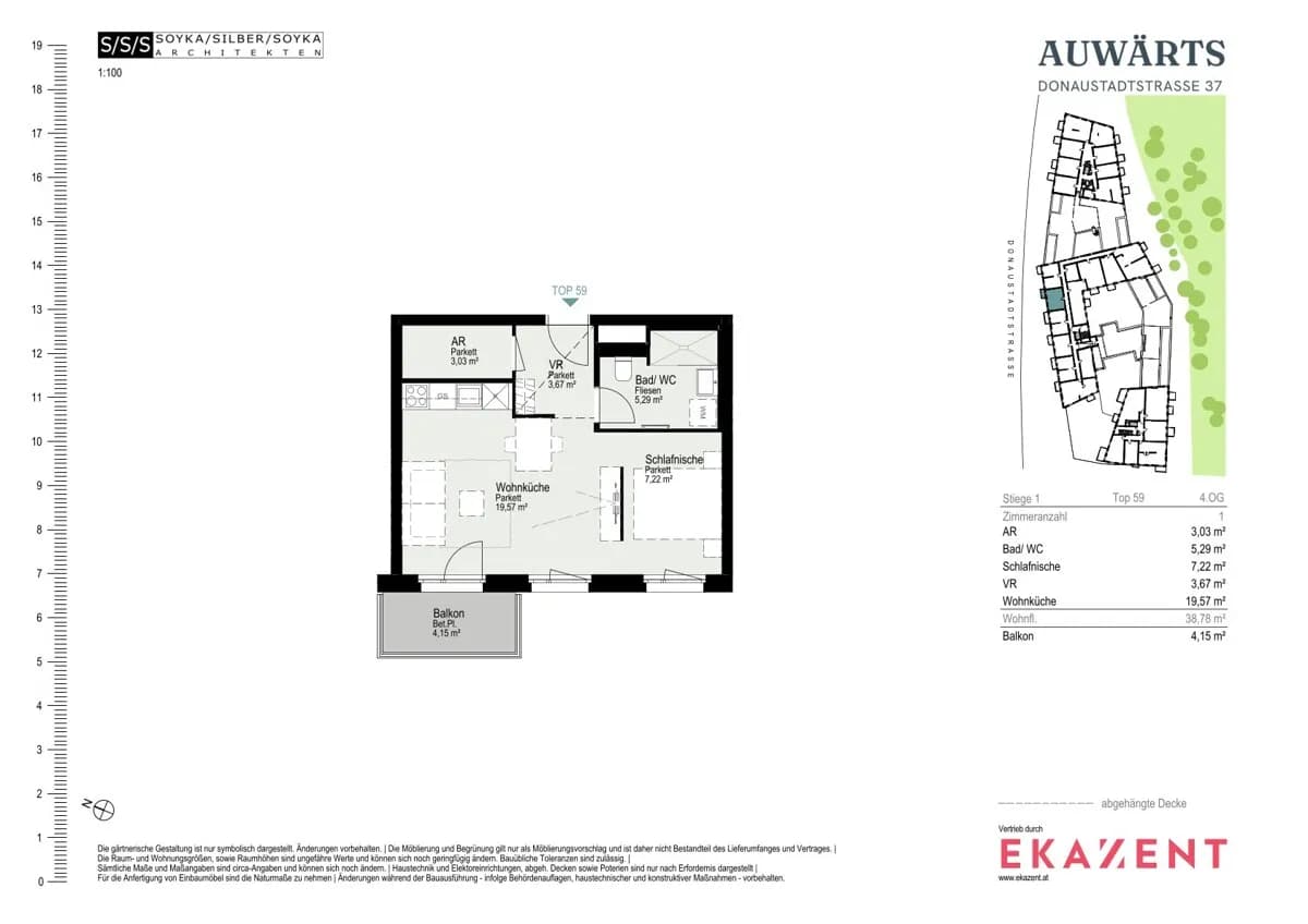 1-Zimmer-Wohnung mieten in Wien – 38,66 m², € 1.060 – Bild 8 von 8
