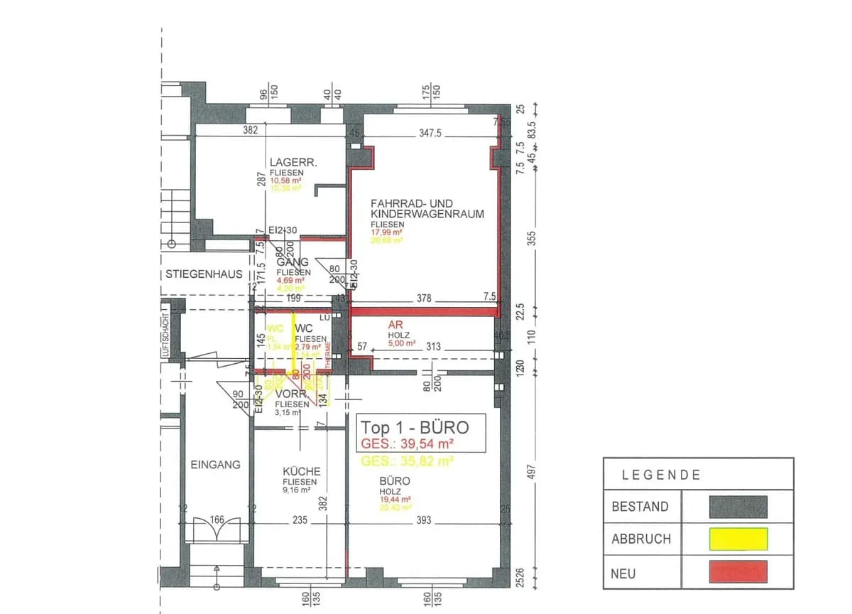 1-Zimmer-Gewerbeimmobilie mieten in Wien – 40 m², € 731 – Bild 20 von 23