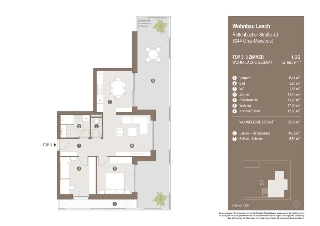 3-Zimmer-Wohnung kaufen in Graz – 68,37 m², € 487.567 – Bild 13 von 13