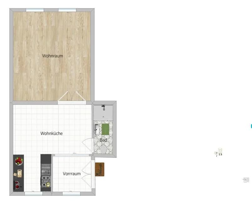 2-Zimmer-Wohnung mieten in Wien – 43 m², € 620 – Bild 6 von 16