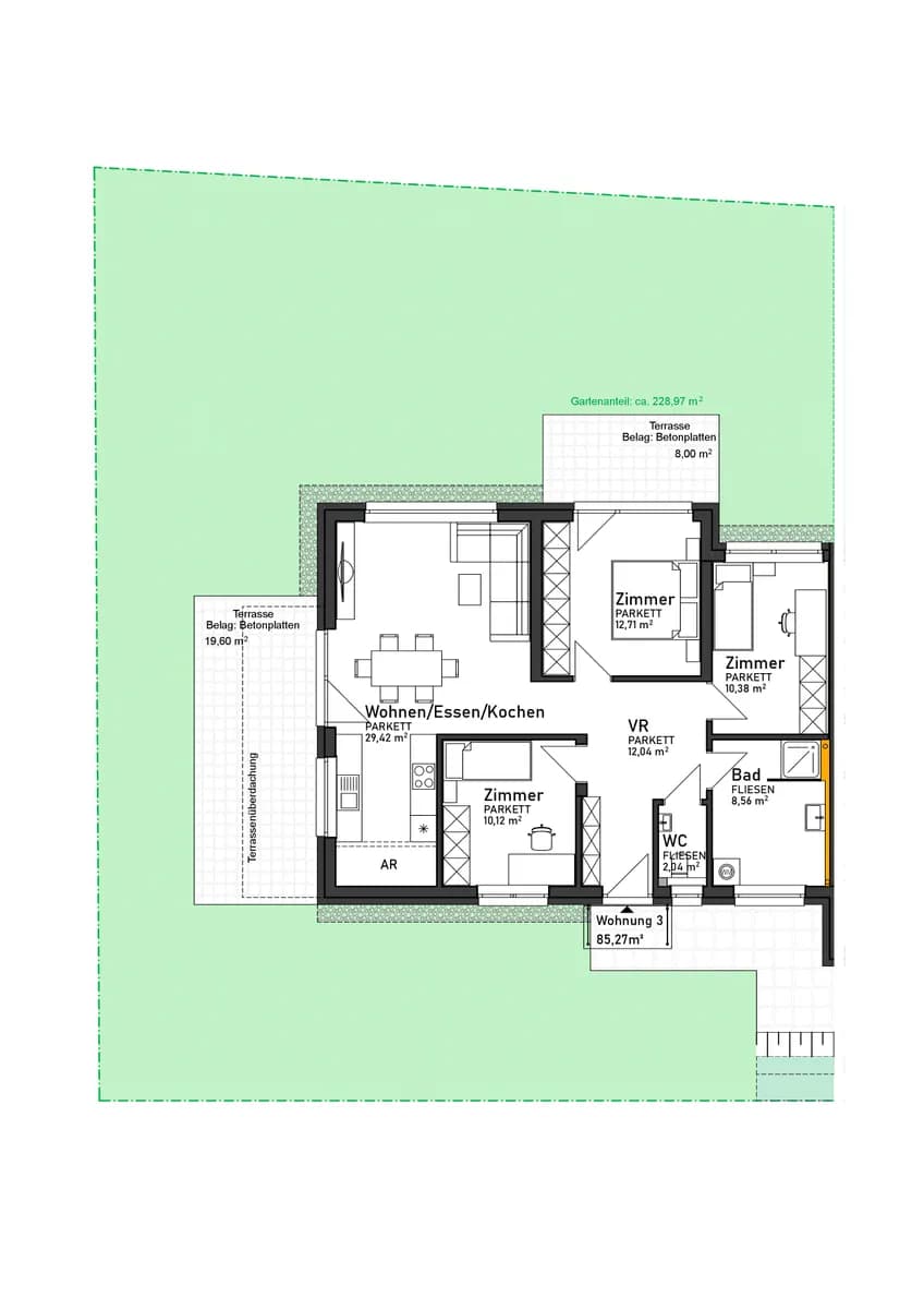 4-Zimmer-Wohnung kaufen in Deutschlandsberg – 85,27 m², € 369.900 – Bild 8 von 8