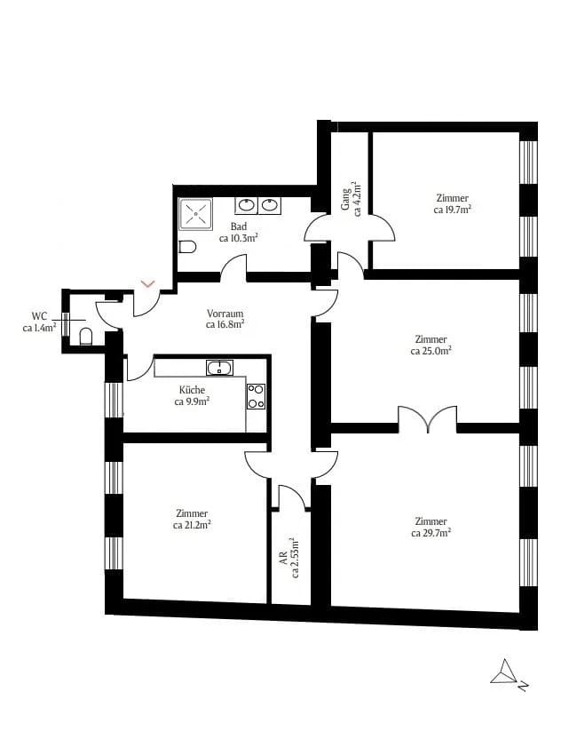4-Zimmer-Wohnung mieten in Wien – 142 m², € 2.817 – Bild 11 von 11