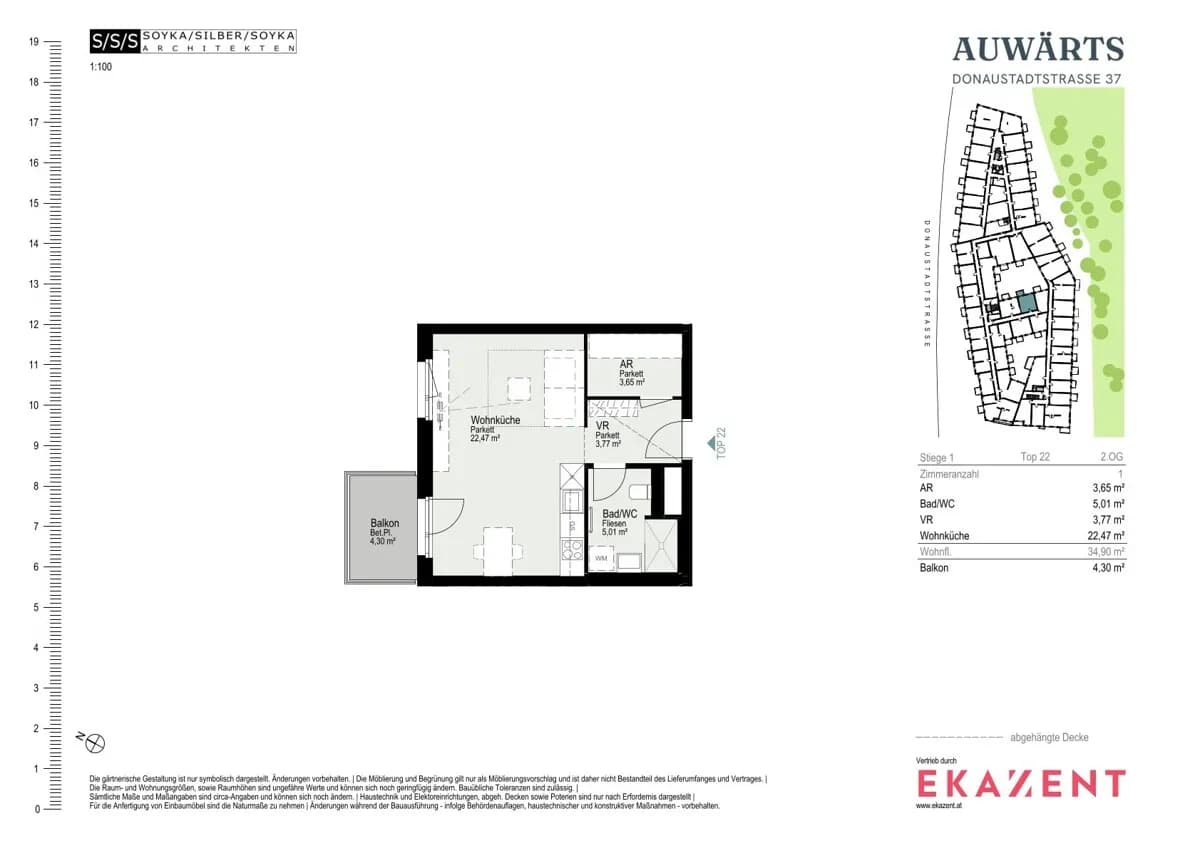 1-Zimmer-Wohnung mieten in Wien – 34,77 m², € 929 – Bild 8 von 8