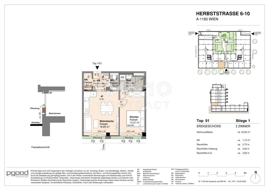 2-Zimmer-Wohnung kaufen in Wien – 42,6 m², € 249.500 – Bild 10 von 10