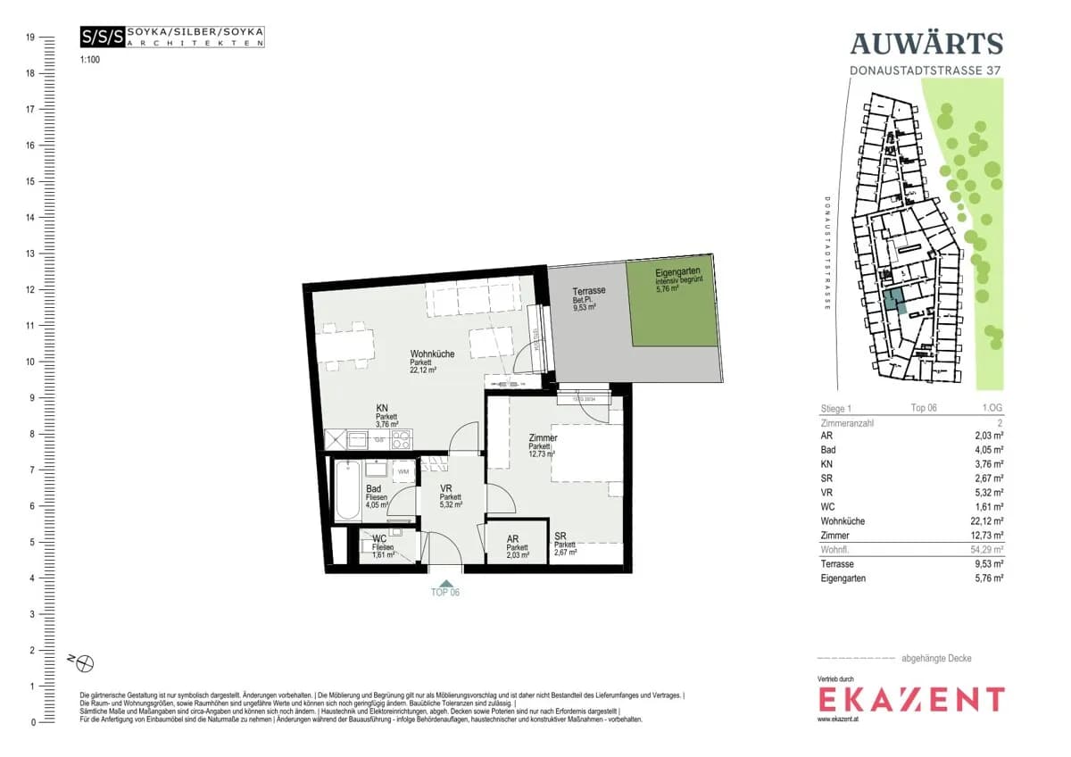 2-Zimmer-Wohnung mieten in Wien – 54,29 m², € 1.300 – Bild 8 von 8