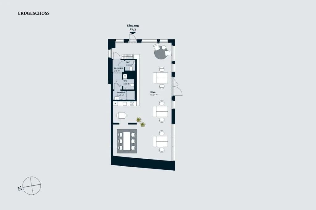 1-Zimmer-Gewerbeimmobilie mieten in Wien – 110 m², € 2.648 – Bild 2 von 8