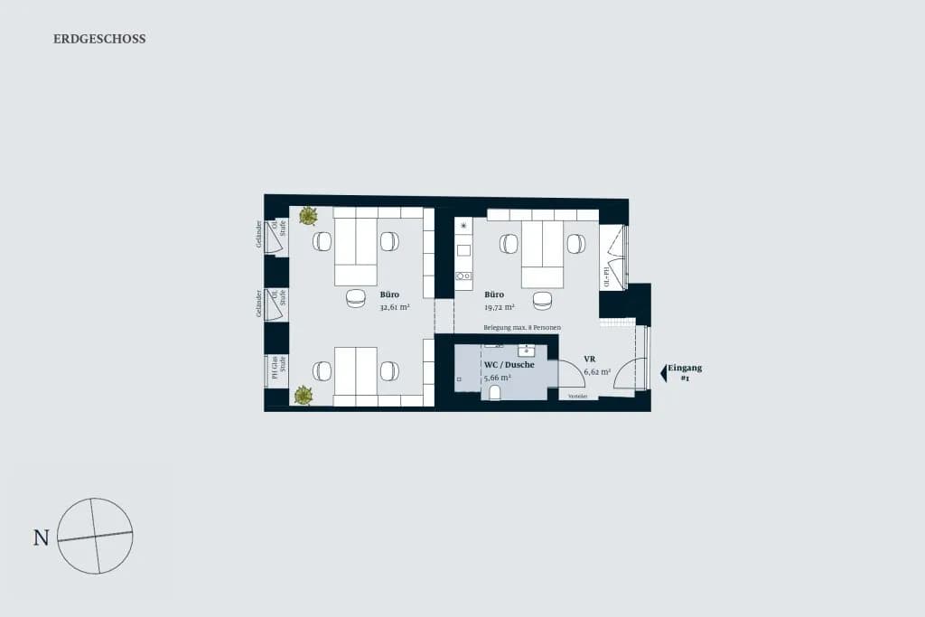 2-Zimmer-Gewerbeimmobilie mieten in Wien – 65 m², € 1.454 – Bild 2 von 6