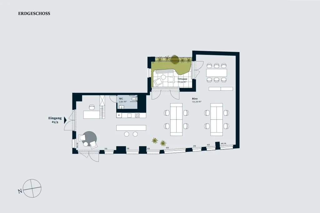 1-Zimmer-Gewerbeimmobilie mieten in Wien – 137 m², € 3.021 – Bild 2 von 8