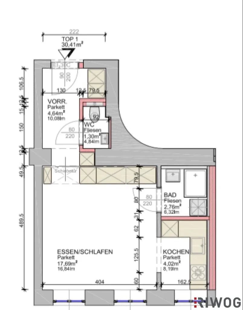 1-Zimmer-Wohnung kaufen in Wien – 30,41 m², € 144.900 – Bild 14 von 14