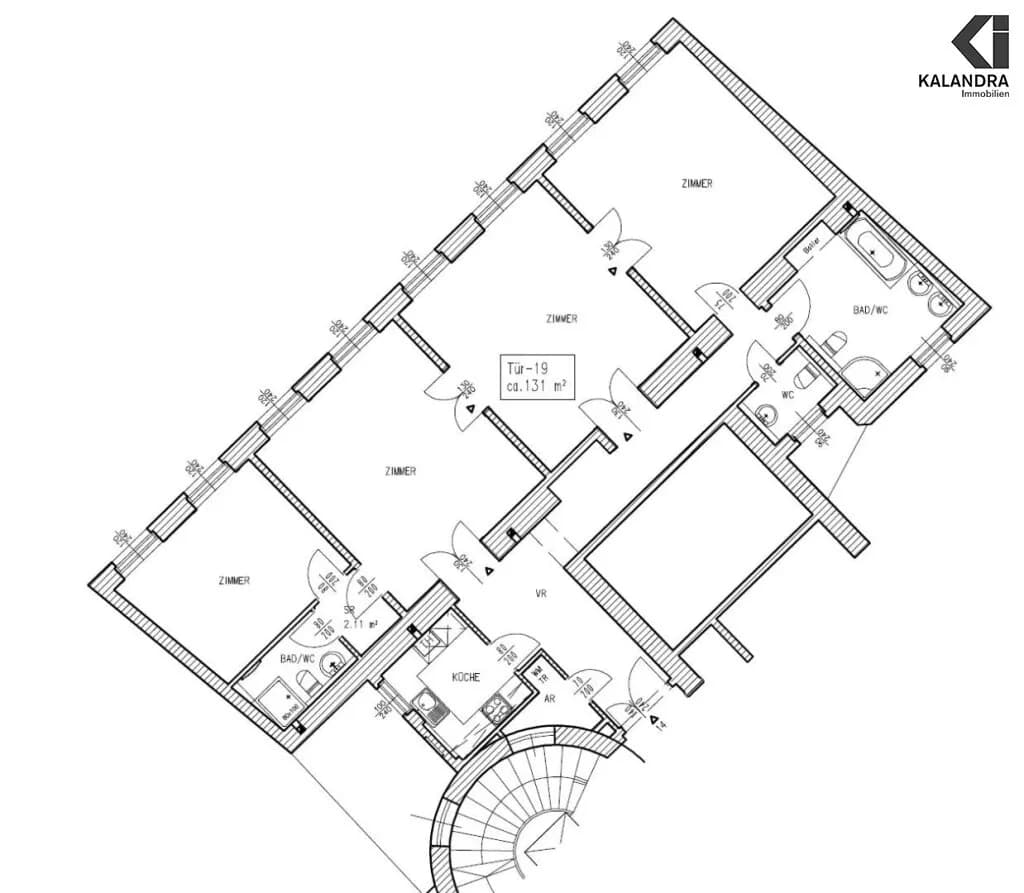 4-Zimmer-Wohnung mieten in Wien – 130,97 m², € 2.796 – Bild 17 von 18