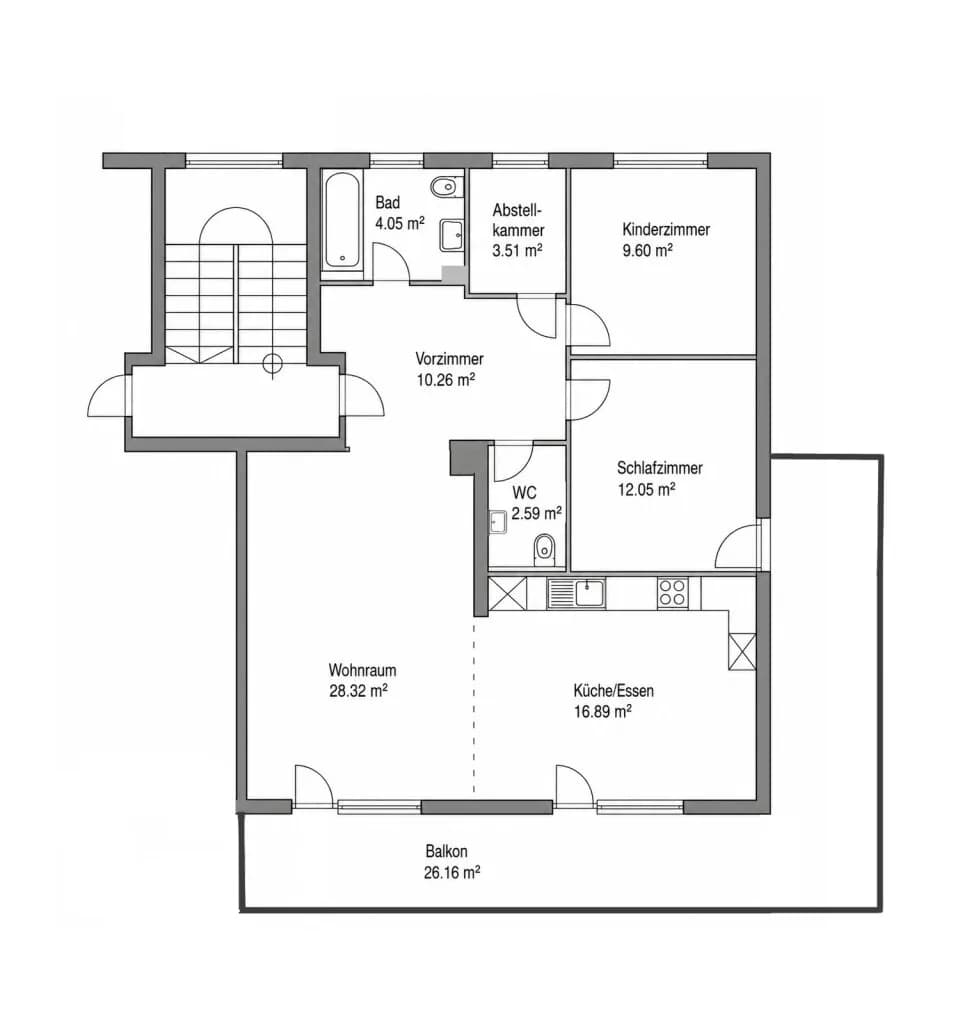 3-Zimmer-Wohnung mieten in Salzburg-Umgebung – 87,27 m², € 1.700 – Bild 13 von 13