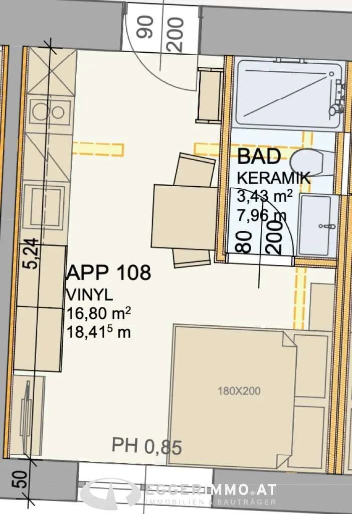 1-Zimmer-Wohnung mieten in Sankt Johann im Pongau – 20,24 m², € 775 – Bild 25 von 33