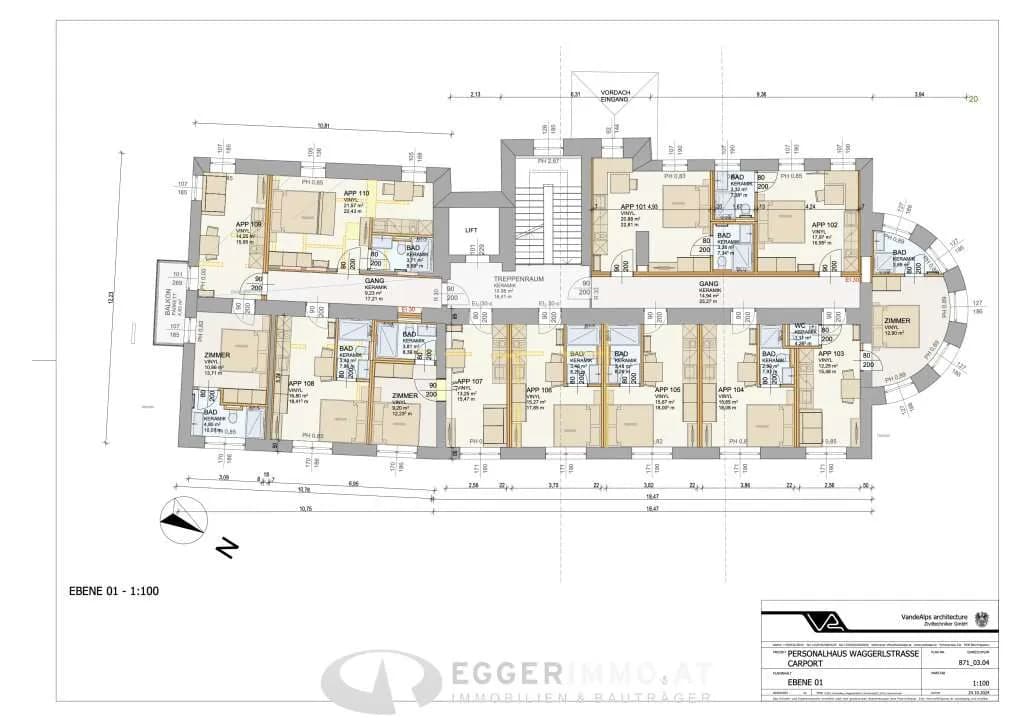 1-Zimmer-Wohnung mieten in Sankt Johann im Pongau – 20,24 m², € 775 – Bild 31 von 33