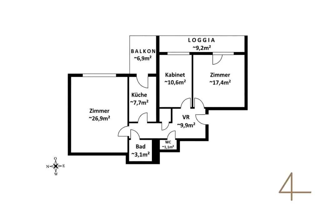 3-Zimmer-Wohnung kaufen in Wien – 85,49 m², € 529.000 – Bild 12 von 12