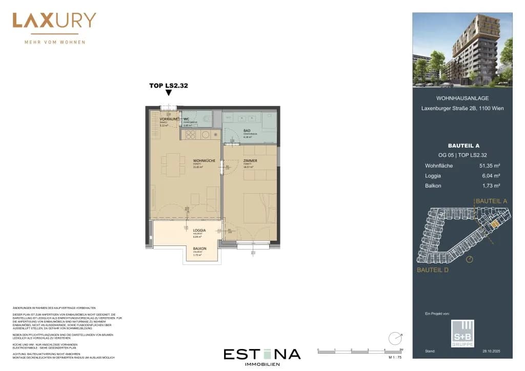 2-Zimmer-Wohnung kaufen in Wien – 50 m², € 346.000 – Bild 14 von 15
