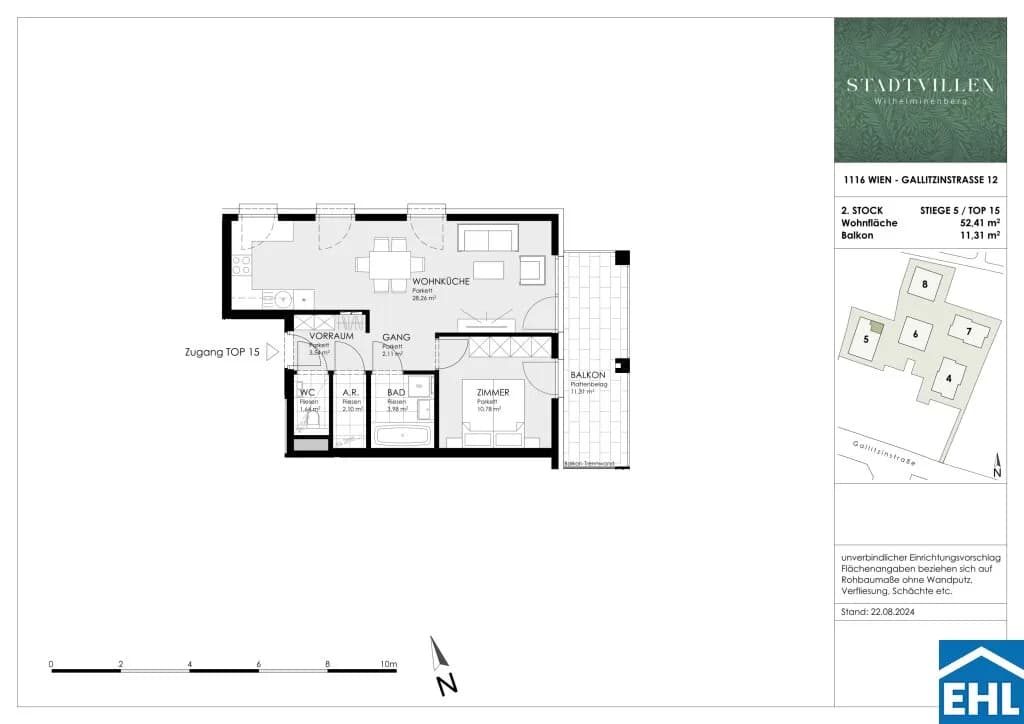 Immobilie kaufen in Wien – 52,41 m², € 367.080 – Bild 15 von 15