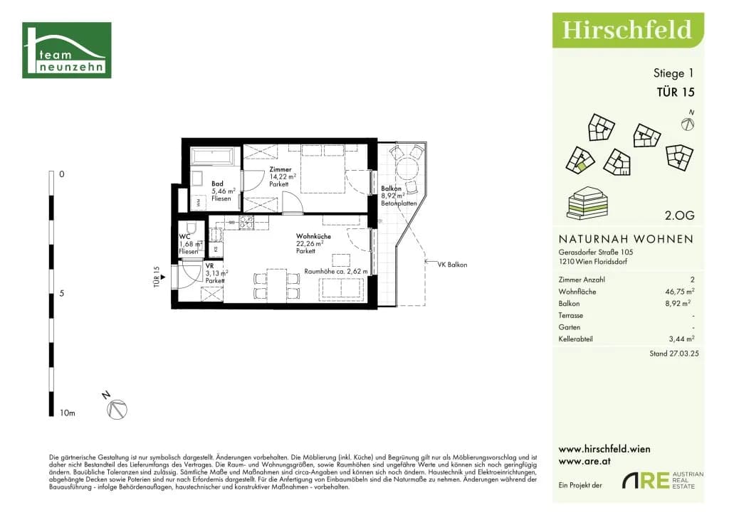 2-Zimmer-Wohnung kaufen in Wien – 46,75 m², € 271.000 – Bild 25 von 25