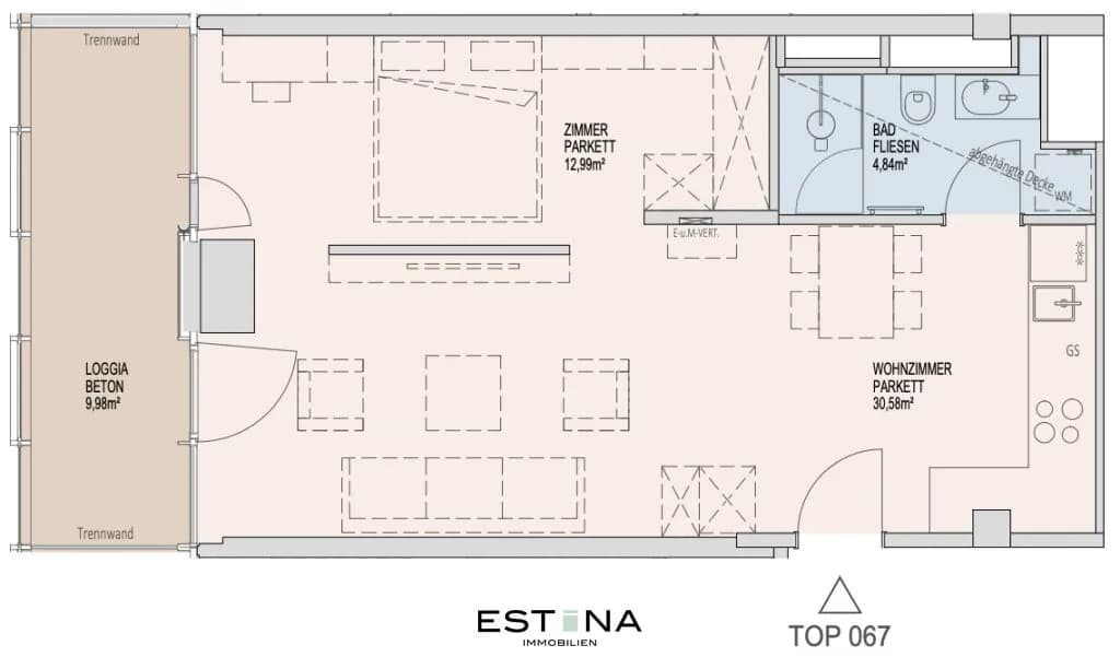 2-Zimmer-Wohnung mieten in Wien – 48,4 m², € 1.550 – Bild 21 von 21