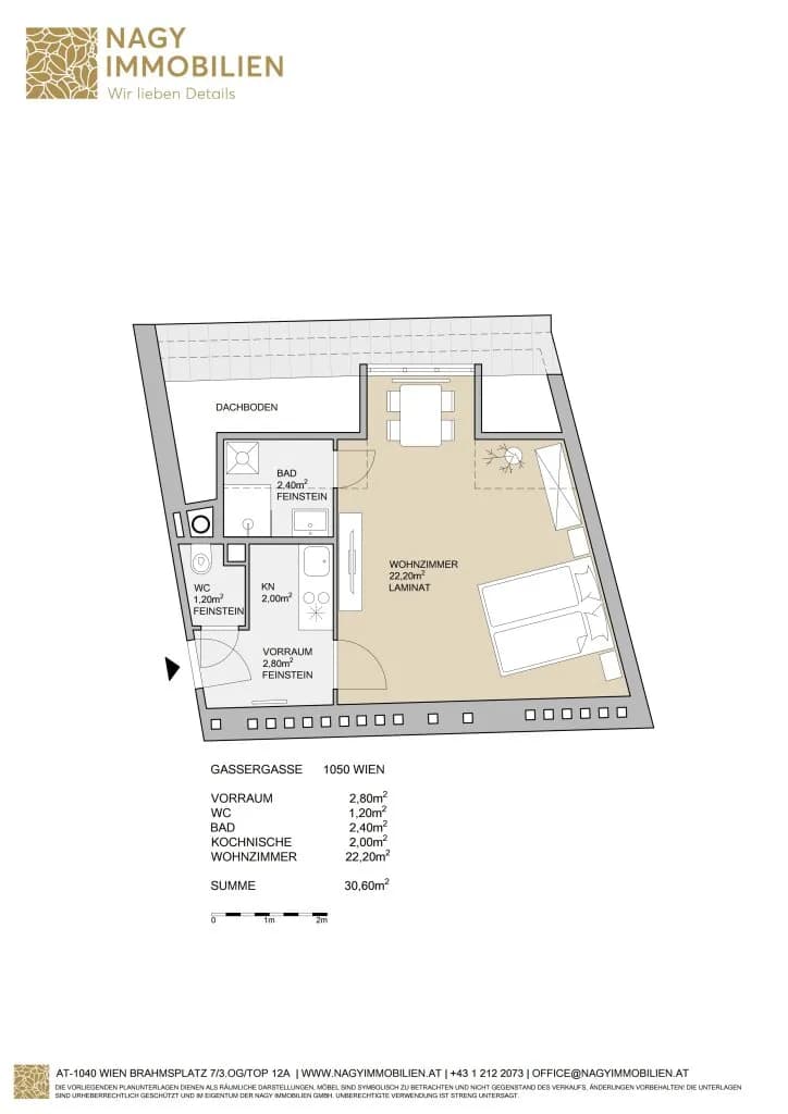 1-Zimmer-Wohnung kaufen in Wien – 33 m², € 249.000 – Bild 26 von 27