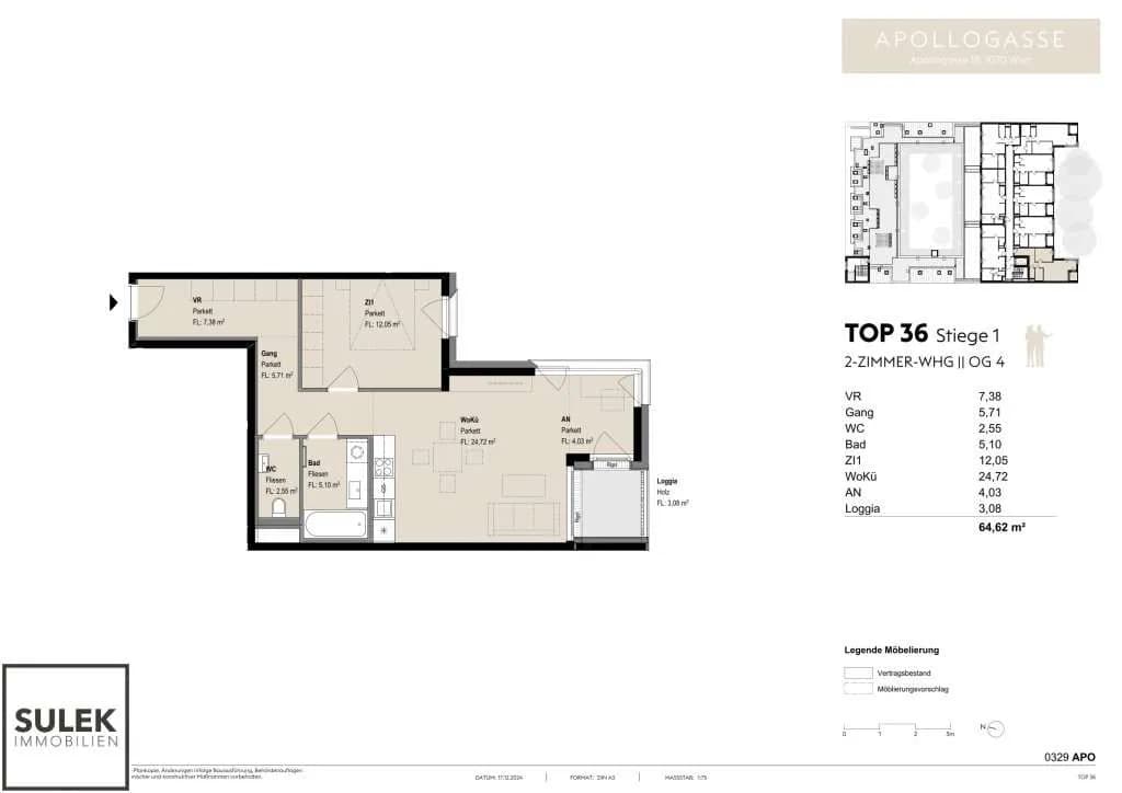 2-Zimmer-Wohnung mieten in Wien – 61,54 m², € 1.949 – Bild 29 von 29