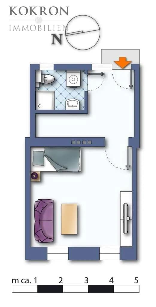 1-Zimmer-Immobilie kaufen in Wien – 41,55 m², € 179.000 – Bild 12 von 12