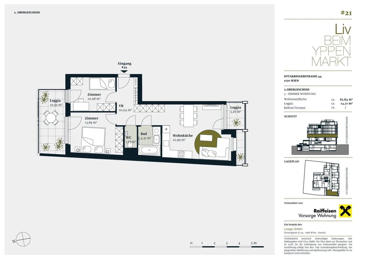 3-Zimmer-Wohnung kaufen in Wien – 64,4 m², € 490.600 – Bild 5 von 5