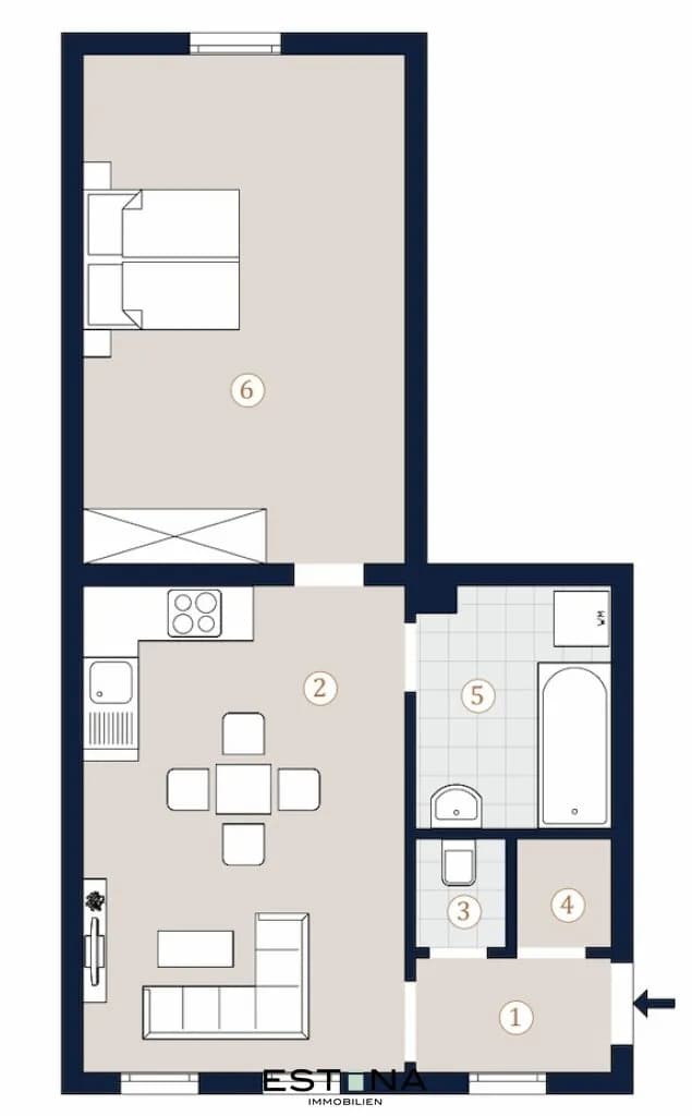 2-Zimmer-Wohnung kaufen in Wien – 53,5 m², € 383.000 – Bild 12 von 12