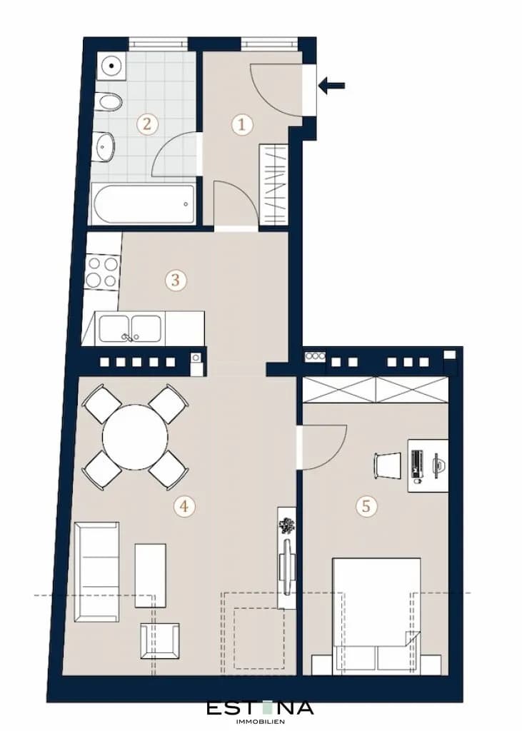 2-Zimmer-Wohnung kaufen in Wien – 56,03 m², € 435.000 – Bild 11 von 11