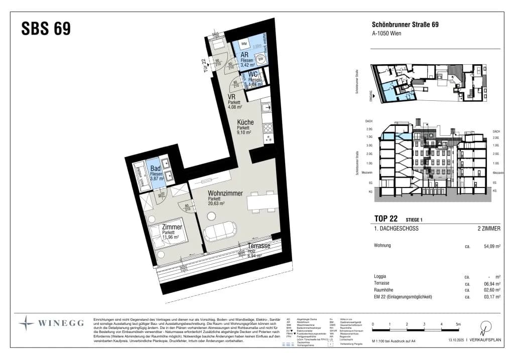 2-Zimmer-Wohnung kaufen in Wien – 55,38 m², € 769.000 – Bild 7 von 7