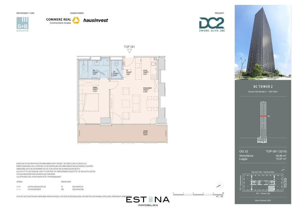 2-Zimmer-Wohnung mieten in Wien – 49,8 m², € 1.750 – Bild 17 von 18